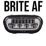 Eagle Lights BRITE AF LED Headlight for 2008 - 2023 Harley Davidson Fat Bob Models