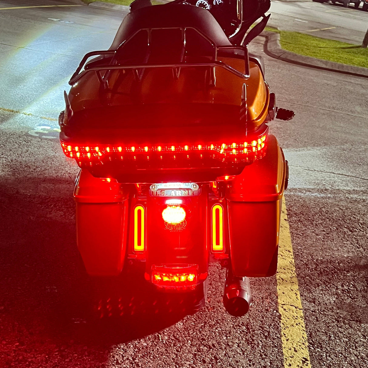 Eagle Lights Saddlebag HALOS Running, Brake and Turn Filler Lights for Harley Davidson Motorcycles