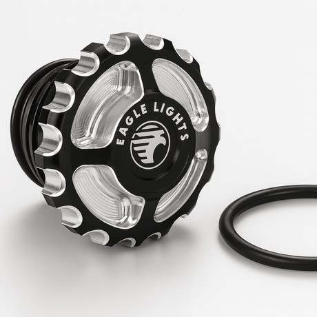 Eagle Lights GearGRIP Gas Cap fits Harley Davidson and Indian Models