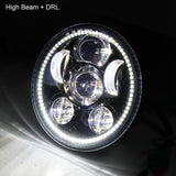 Eagle Lights 5 3/4" Generation III LED Headlight Kit with Halo Ring for Harley Davidson Low Rider ST Models with Adapter Bracket