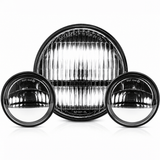Eagle Lights Heritage Beam™ 7" Restomod LED Headlight and 4.5" LED Passing Lights for Harley-Davidson® and Indian® Motorcycles
