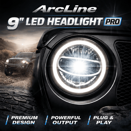 Eagle Lights ArcLine 9” LED Headlight Pro - 2 Pack