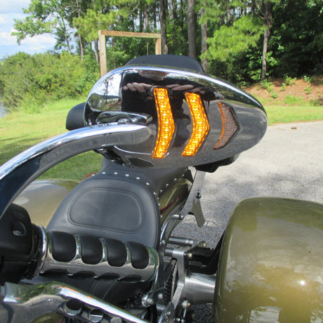 Eagle Lights SIGNALSIGHT LED Mirror with Sequential Turn Signals for Harley Davidson Softail, Dyna and Touring Models - Pair