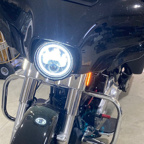 Eagle Lights SWITCHBLADE Low Profile Fork LED Turn Signal and Running Lights for 2006 - 2023 Harley Davidson Models