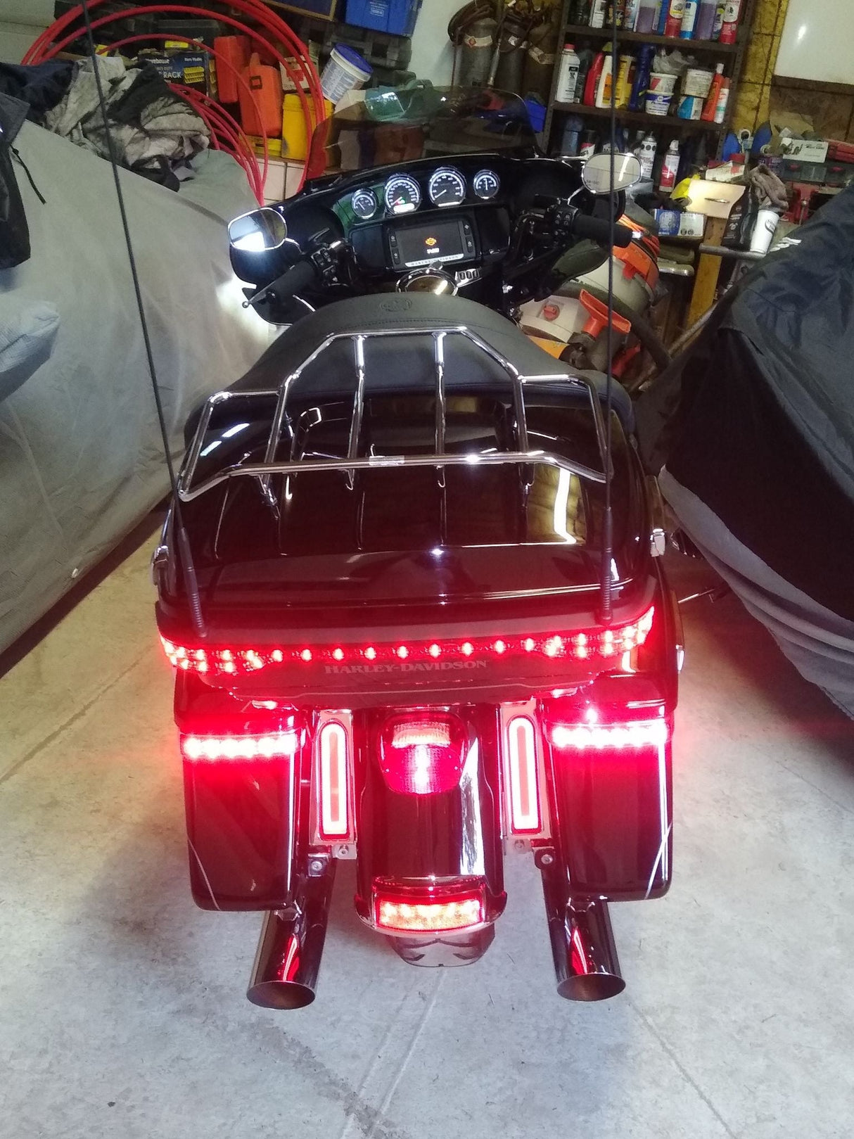 Eagle Lights Saddlebag HALOS Running, Brake and Turn Filler Lights for Harley Davidson Motorcycles