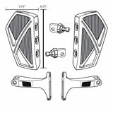 Eagle Lights IRONGRIP Passenger Floorboards for 1993 - 2026 Harley-Davidson® Touring Models