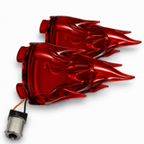 Eagle Lights INFERNO LED Turn Signal with Flame Lens for Harley Davidson Motorcycles - 1156 Base
