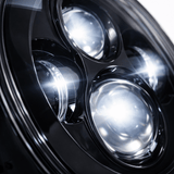 Eagle Lights 7" LED Headlight for Harley-Davidson® and Indian® Motorcycles - Generation I / Black Kit