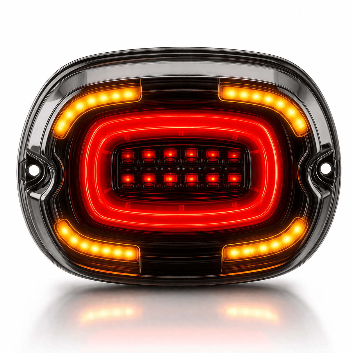Eagle Lights HALOS Layback LED Tail Light with Turn Signals for Harley-Davidson® Motorcycles