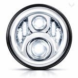 Eagle Lights 7" LED Headlight For Harley-Davidson® and Indian® Motorcycles - Chrome / Generation II