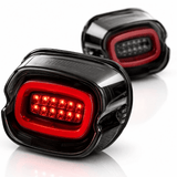 Eagle Lights HALOS Layback LED Tail Light with Turn Signals for Harley-Davidson® Motorcycles