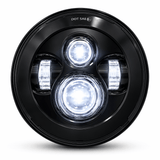 Eagle Lights 7" LED Headlight and 4.5" LED Passing Light Kit for Harley-Davidson and Indian Motorcycles - Generation I / Black