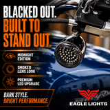 Eagle Lights Midnight Edition Front and Rear Turn Signals, Running Lights and Strobing Rear LED Turn Signal Kit for Harley-Davidson® Motorcycles - 1157 Front Base / 1157 Rear Base