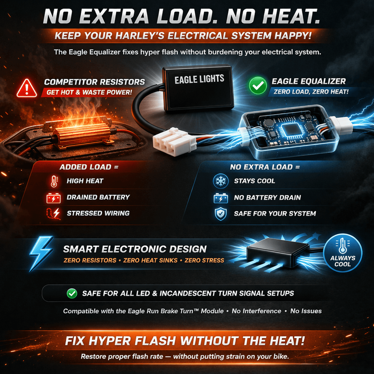 Eagle Equalizer Plug and Play Load Equalizer for Harley-Davidson® LED Turn Signals