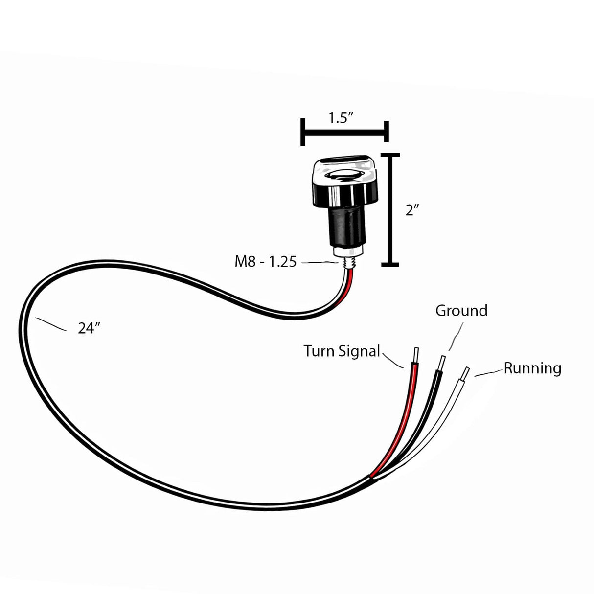 Eagle Lights Bar End LED Turn Signals for 7/8" Handlebars - Pair