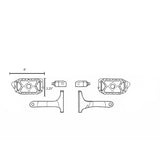 Eagle Lights REDLINE MX Passenger Floorboards for 1993 - 2026 Harley-Davidson® Touring Models