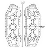 Eagle Lights REDLINE MX Driver Floorboards for 1986 - 2026 Harley-Davidson® Touring & Softail Models