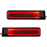 Eagle Lights HALOS Saddlebag LED Tail Lights with Turn Signals, Running Lights and Brake Lights for 2023.5 to Current Harley-Davidson® Touring and CVO Models