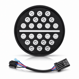 Eagle Lights 7" SLIM LINE Multi LED Projection Headlight - Black - Fits All 7" Harley-Davidson® and Indian® Headlight Buckets