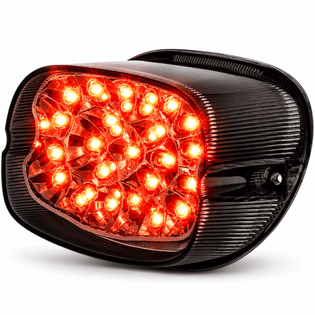 Eagle Lights Squareback LED Replacement Harley-Davidson® Softtail / Touring / Sportster / Dyna Tail Light with Built In LED Turn Signals