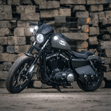 Eagle Lights 2” Front LED Turn Signal with Halo Running Light Kit for Harley-Davidson® - White Halo Ring / Amber Turn Signal / 1157 Base