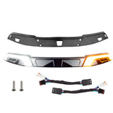 Eagle Lights HALOS LED Windshield Trim with White Running Lights & Amber Turn Signals for Harley-Davidson® Batwing Fairings, 2014 - Current Street Glide & Electra Glide models