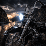 Eagle Lights 7" Complex Reflector LED Headlight for Harley-Davidson® and Indian® Motorcycles