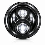 Eagle Lights 7" LED Headlight for Harley-Davidson® and Indian® Motorcycles - Black / Generation II