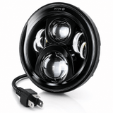 Eagle Lights 7" LED Headlight for Harley-Davidson® and Indian® Motorcycles - Black / Generation II