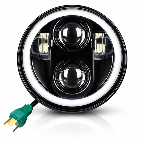 Eagle Lights 5 3/4" LED Headlight Kit with Halo Ring for Harley-Davidson® and Indian® Motorcycles - Generation II