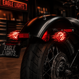 Eagle Lights INFERNO LED Flame Lens for Harley Davidson Motorcycles - Turn Signal - 1156 Base