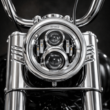 Eagle Lights 7" LED Headlight For Harley-Davidson® and Indian® Motorcycles - Chrome / Generation II