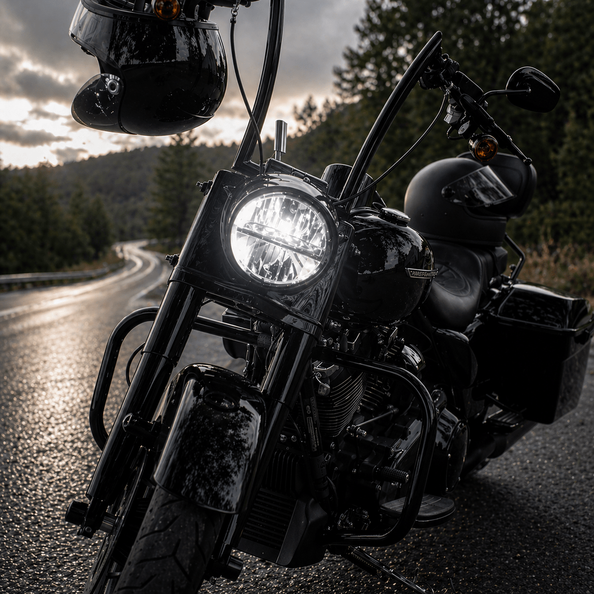 Eagle Lights 7" Complex Reflector LED Headlight for Harley-Davidson® and Indian® Motorcycles