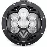 Eagle Lights 7 inch LED headlight for Harley-Davidson® motorcycles front view