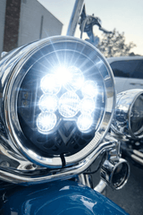 Eagle Lights 7 inch LED headlight for Harley-Davidson® touring motorcycles side view