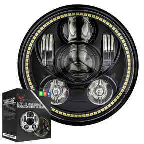 Eagle Lights LED Headlight for 2018 - 2025 Harley Davidson Softail Low Rider Street Bob Standard with Halo Ring