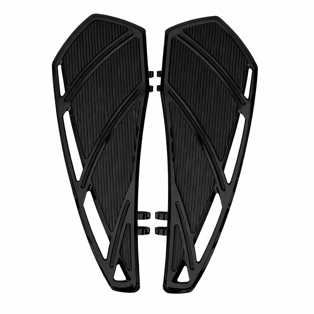 Eagle Lights IRONFLOOR Driver Floorboards for Harley-Davidson Touring and Softail Models - Black