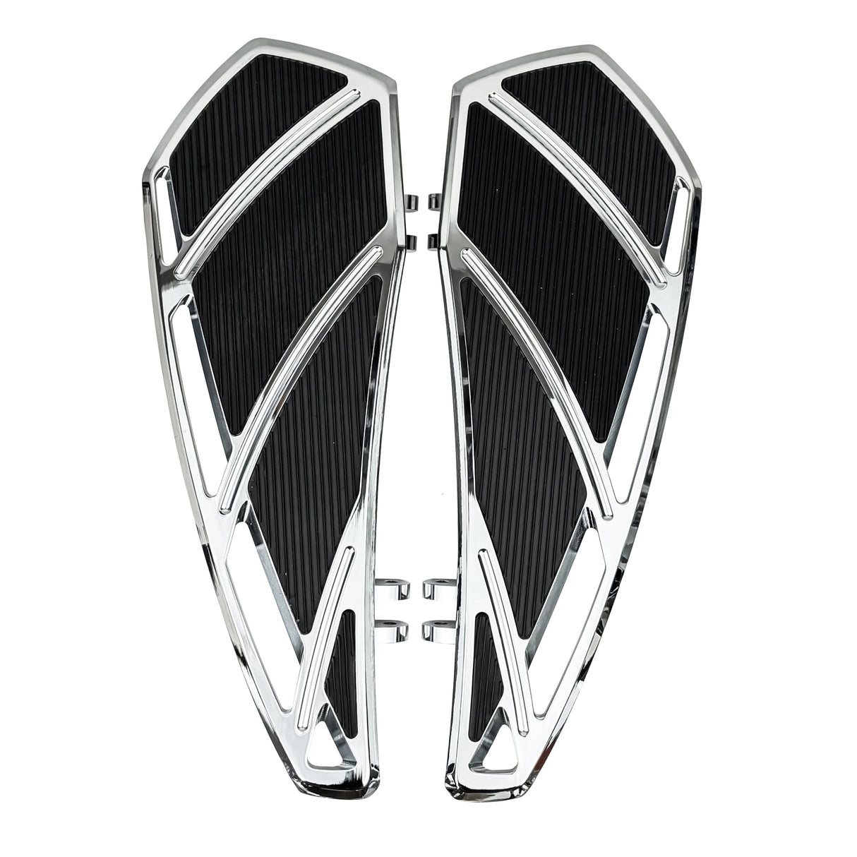 Eagle Lights IRONFLOOR Driver Floorboards for Harley-Davidson Touring and Softail Models - Chrome