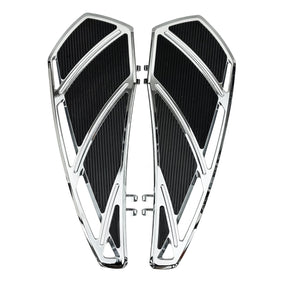 Eagle Lights IRONFLOOR Driver Floorboards for Harley-Davidson Touring and Softail Models - Chrome