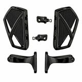 Eagle Lights IRONGRIP Passenger Floorboards for Harley-Davidson Touring Motorcycles Chrome