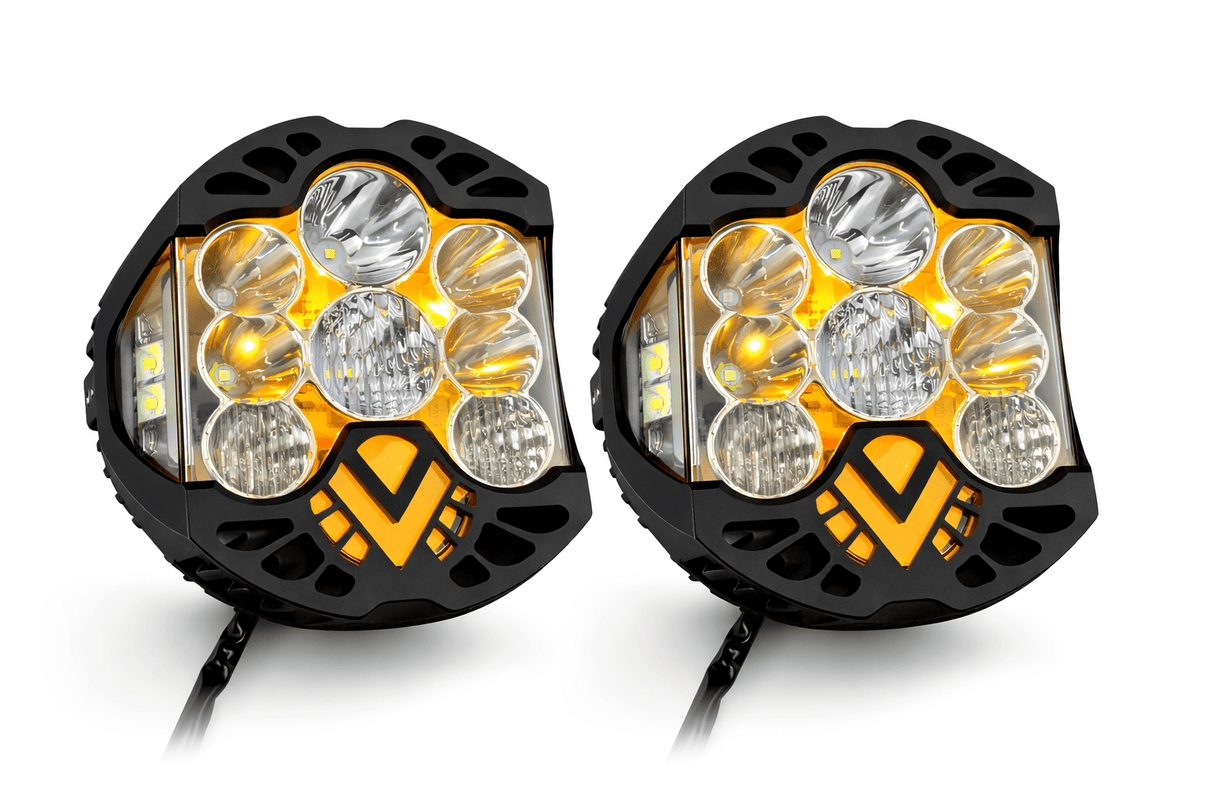 Eagle Lights LED headlight for Harley-Davidson® Road Glide motorcycles side