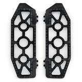 Eagle Lights Redline MX driver floor boards for Harley-Davidson Touring Softail motorcycles black billet aluminum 