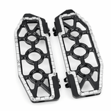Eagle Lights Redline MX driver floor boards for Harley-Davidson motorcycles black chrome billet aluminum 