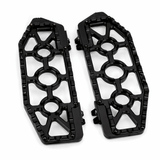 Eagle Lights Redline MX driver floor boards for Harley-Davidson motorcycles black billet aluminum 