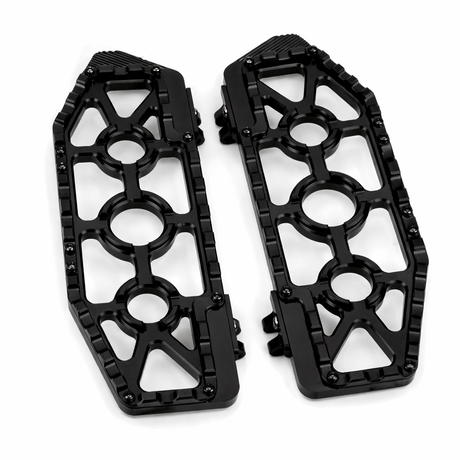Eagle Lights Redline MX driver floor boards for Harley-Davidson motorcycles black billet aluminum 