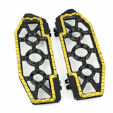 Eagle Lights Redline MX driver floor boards for Harley-Davidson motorcycles gold billet aluminum 