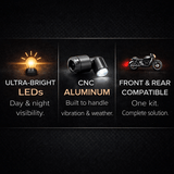 Eagle Lights Elite Series Mini Bullet Complete LED Signal Kit w/ Run, Turn & Brake