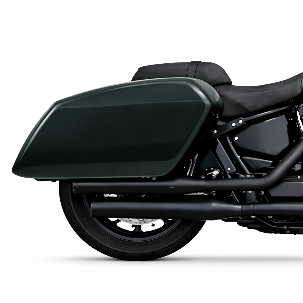 Eagle Lights Midnight Edition Saddlebags for 2022 - 2025 Low Rider S - Easy Bolt On Installation