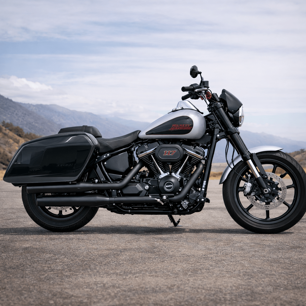 Eagle Lights Midnight Edition Saddlebags for 2022 - 2025 Low Rider S - Easy Bolt On Installation