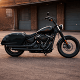 Eagle Lights Midnight Edition Saddlebags for 2022 - 2025 Street Bob - Bolt On Installation
